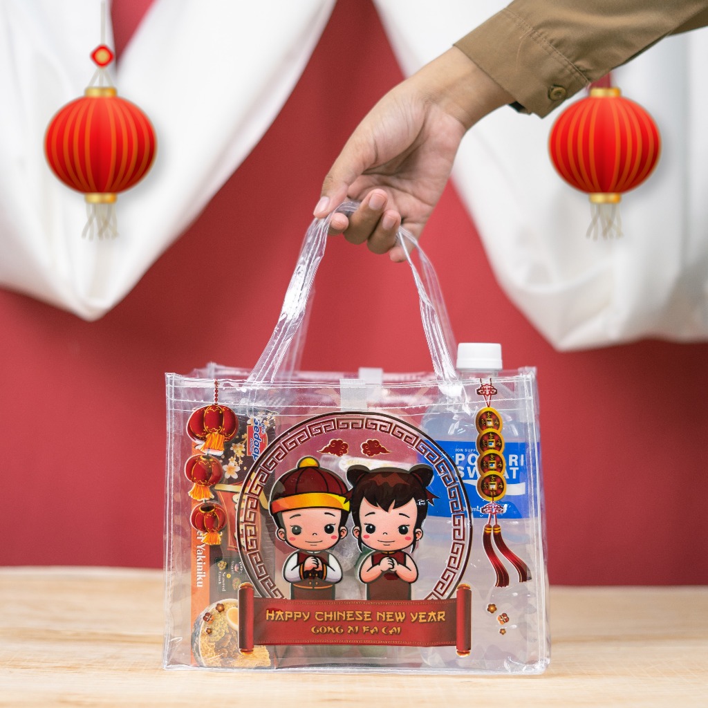 

TAS SOUVENIR IMLEK MIKA TRANSPARAN READY STOCK HAMPERS IMLEK UKURAN T20 P25