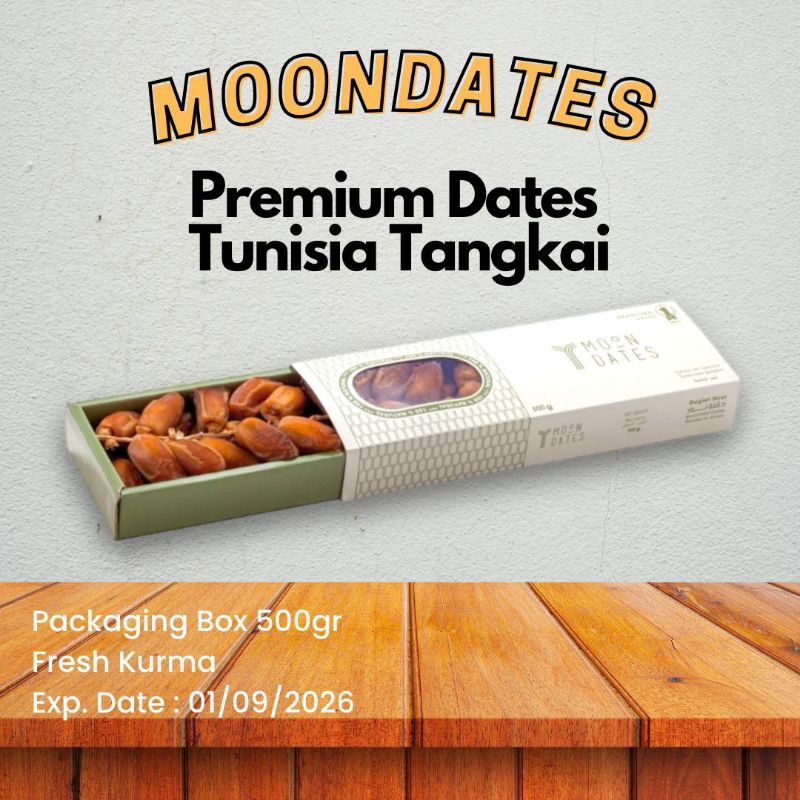 

Kurma Palm Tunisia Tangkai Box 500gr Premium