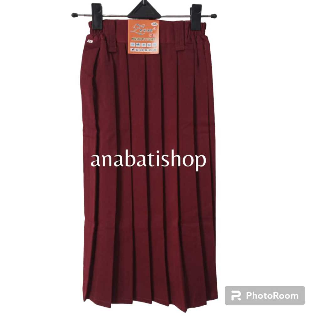 ROK PANJANG Sekolah SD Rok Rempel Perempuan Seragam Sekolah SD Pramuka MI MERAH PUTIH HITAM PURNAMA