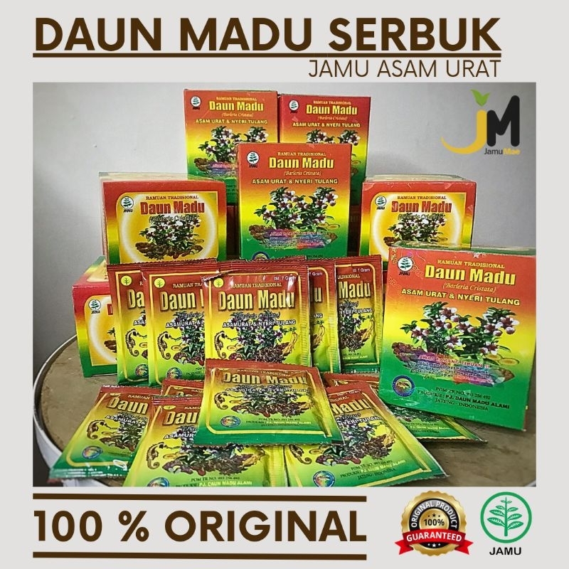 DAUN MADU SERBUK JAMU ASAM URAT