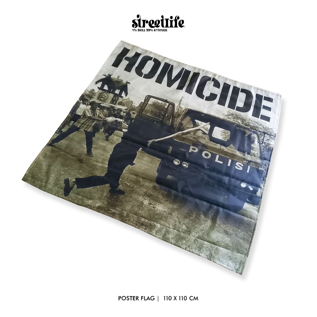 Bendera HOMICIDE / FLAG HOMICIDE / HOMICIDE / BENDERA CUSTOM