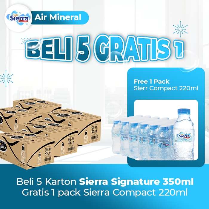 

Sierra Signature 350ml (5 Karton Gratis 1 Pack Sierra Compact 220ml)