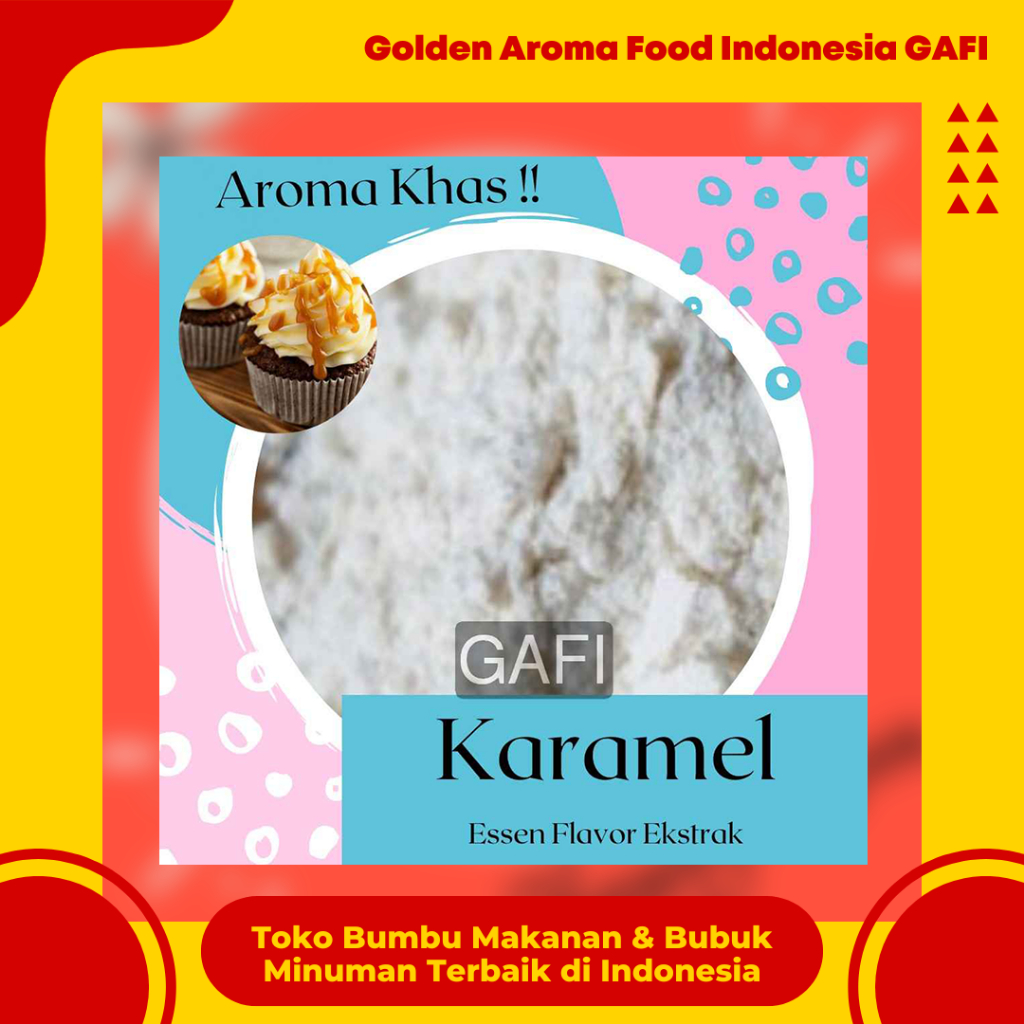 

GAFI Food Bubuk Karamel Pure Efe Murni Essen Flavour Ekstrak 500 Gram Serbuk Caramel Pure Plain Essence Flavor Extract Powder 1/2 Kg