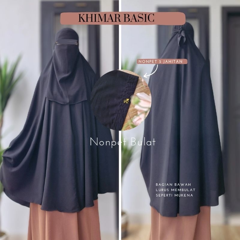 Khimar Nonpet Basic muslimah syar'i by FQueensha