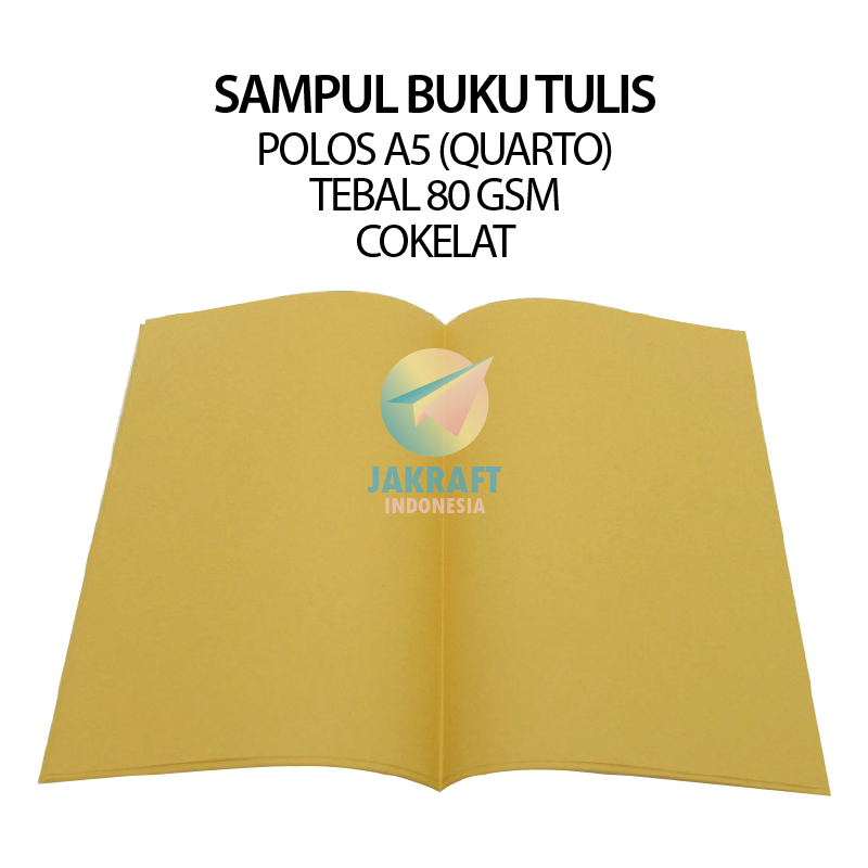 

(20 Pcs) Kertas Sampul Buku Tulis SiDU Quarto A5 Tebal 80 Gsm Coklat Cokelat Polos Biasa Kwarto Kuarto