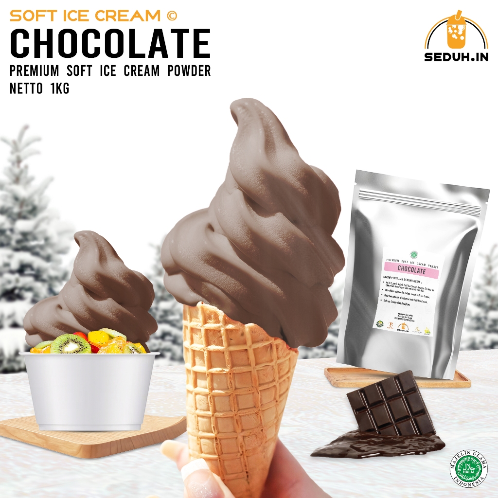 

Bubuk Ice Cream Chocolate 1KG / Bubuk Es krim Premium S3