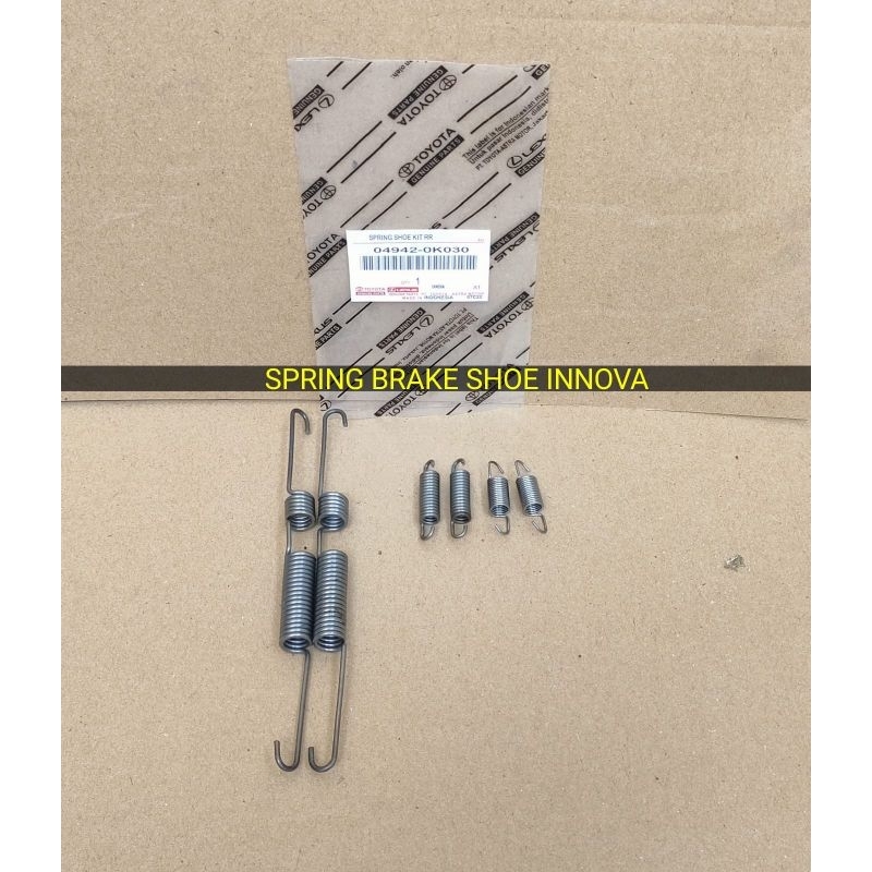 SPRING BRAKE SHOE/ PER KAMPAS REM BELAKANG INNOVA BENSIN/INNOVA DIESEL 2004-2014