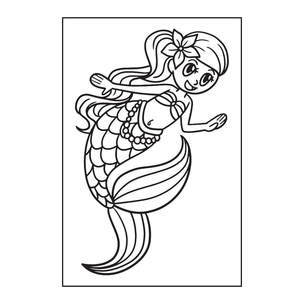 

Coloring Paper Digital Mermaid