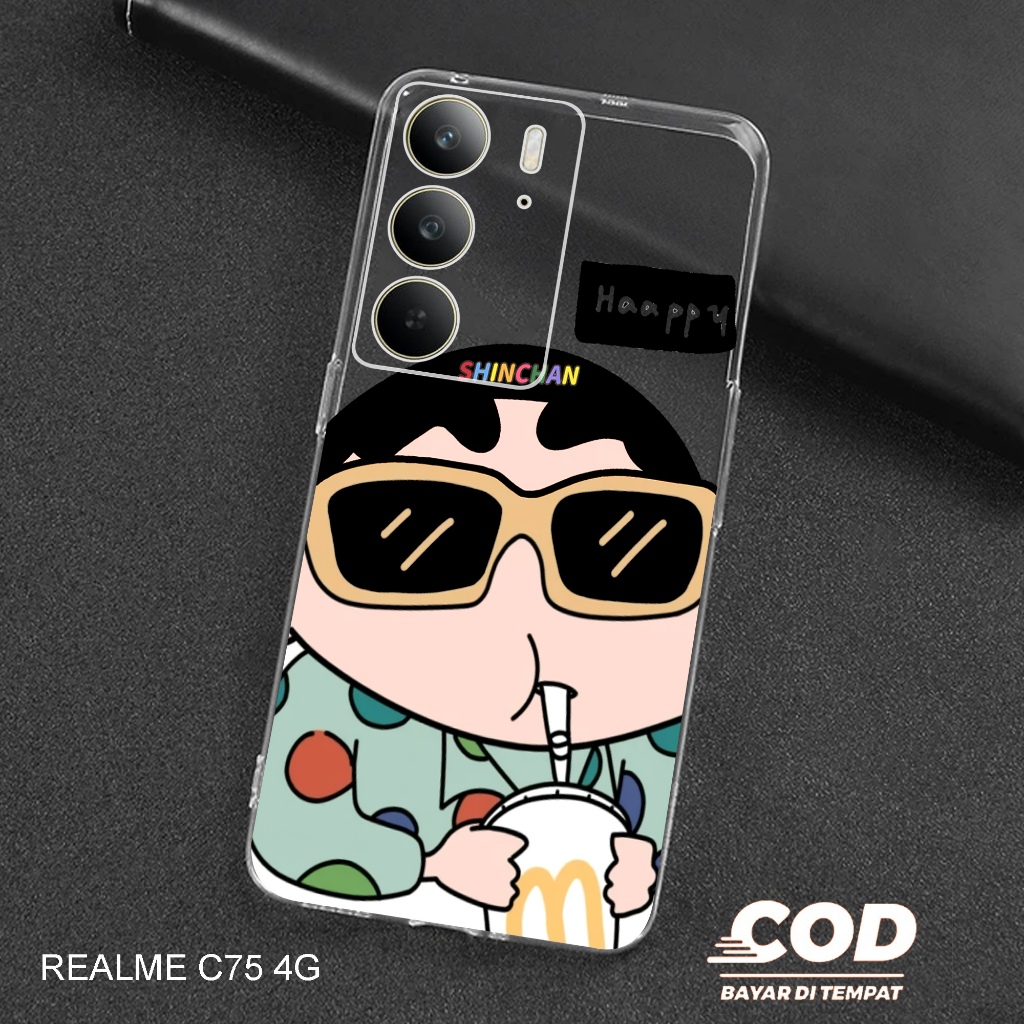 Case Realme C75 Terbaru - Casing Realme C75 - Softcase karet motif gambar ( SHINCN ) - Kesing Hp - S
