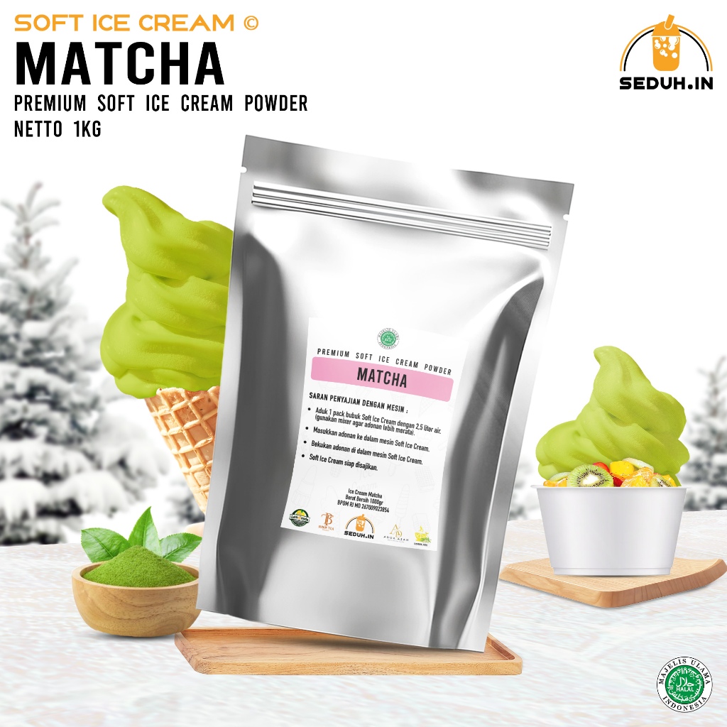 

Bubuk Ice Cream Matcha 1KG / Bubuk Es krim Premium S3