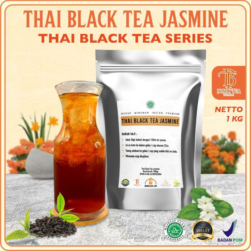 

BUBUK MINUMAN THAI BLACK TEA JASMINE 1KG PREMIUM/ BUBUK INSTAN PREMIX