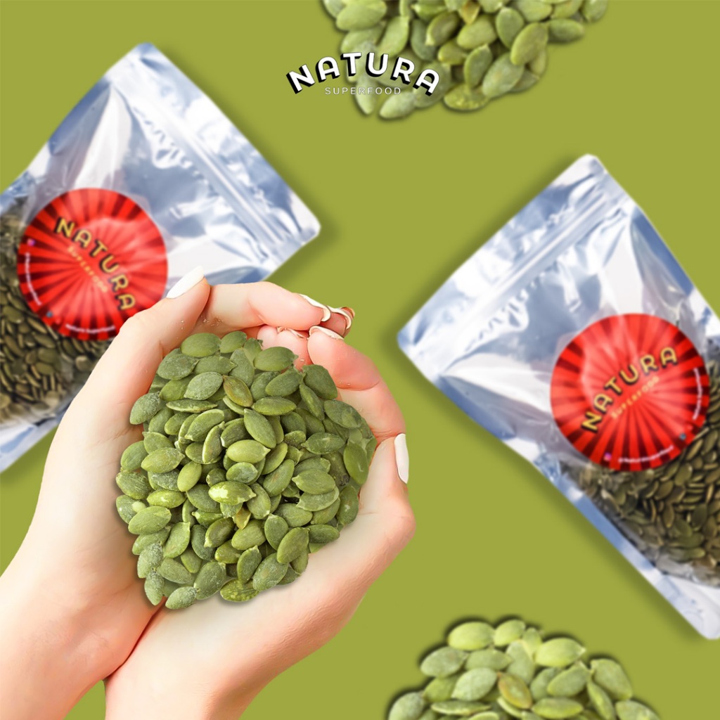 

PUMPKIN SEEDS 100GR - 1000GR. BIJI LABU PANGGANG / SEEDS / SUPERFOOD