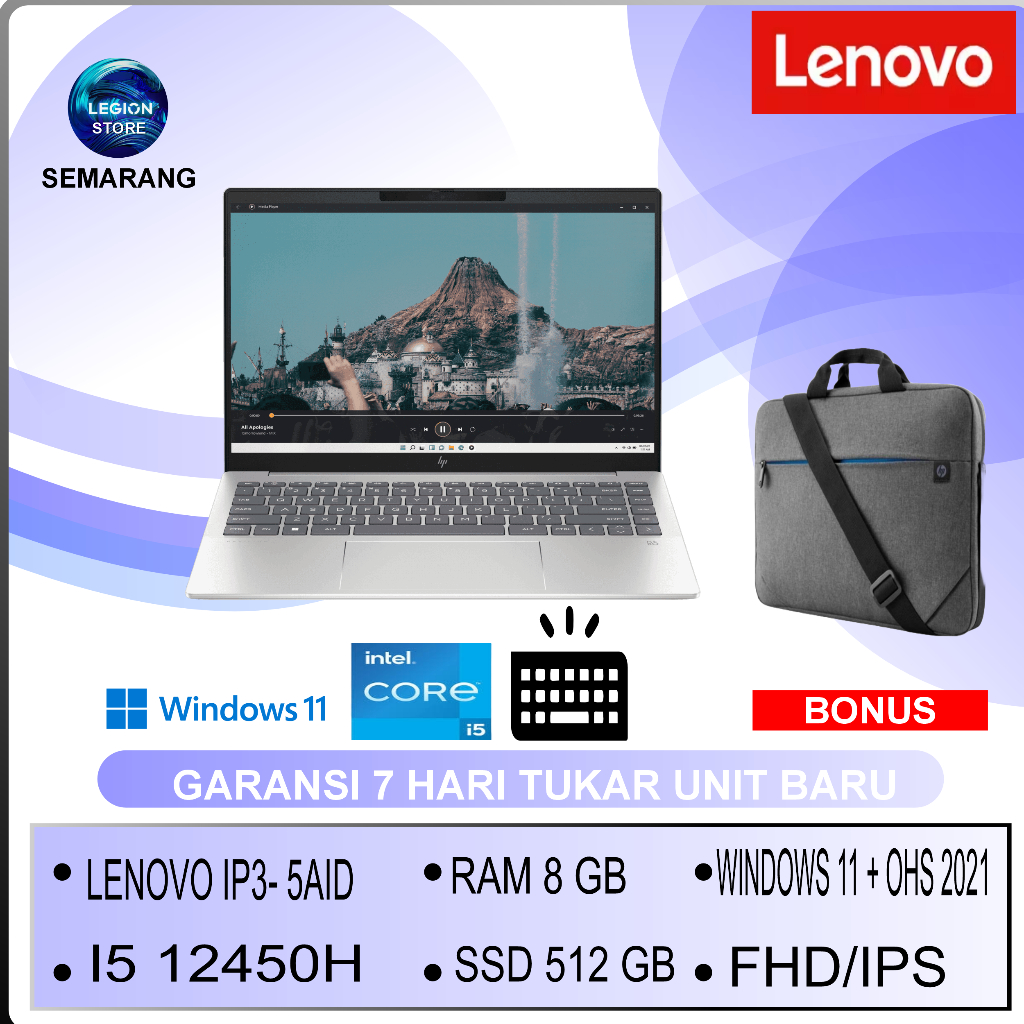 Lenovo Laptop Intel Core i5 Windows 11