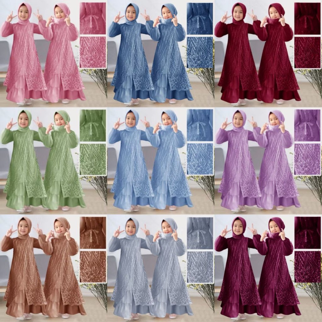 TERBARU 2025 - GAMIS ANAK BALITA & REMAJA HABIBAH SIZE S - 3XL (3-15TAHUN) - GAMIS LEBARAN ANAK PERE