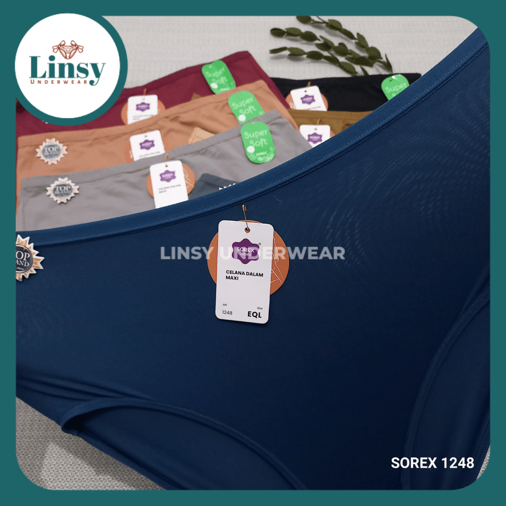 (GROSIR) 6pcs Celana Dalem Wanita Sorex 1248 Cd Cewek Dewasa Jumbo Super Soft EQL QQL QXL