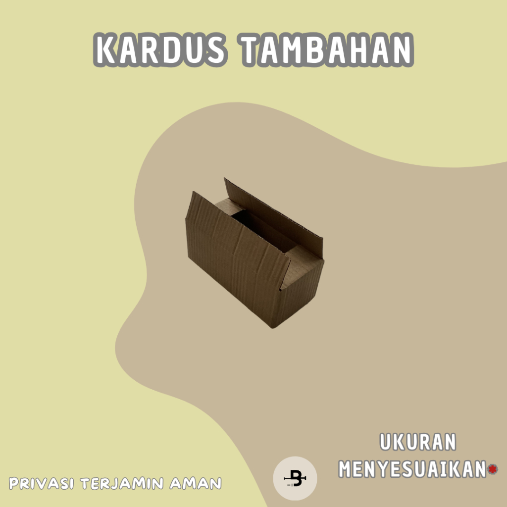 

KARDUS TAMBAHAN UK 17 X 9 X 6 | HANYA CUKUP UNTUK 1 PRODUK PELICIN, JIKA ORDER BANYAK DIATAS 8 PCS MINIMAL ORDER SETENGAH DARI TOTAL PESANAN