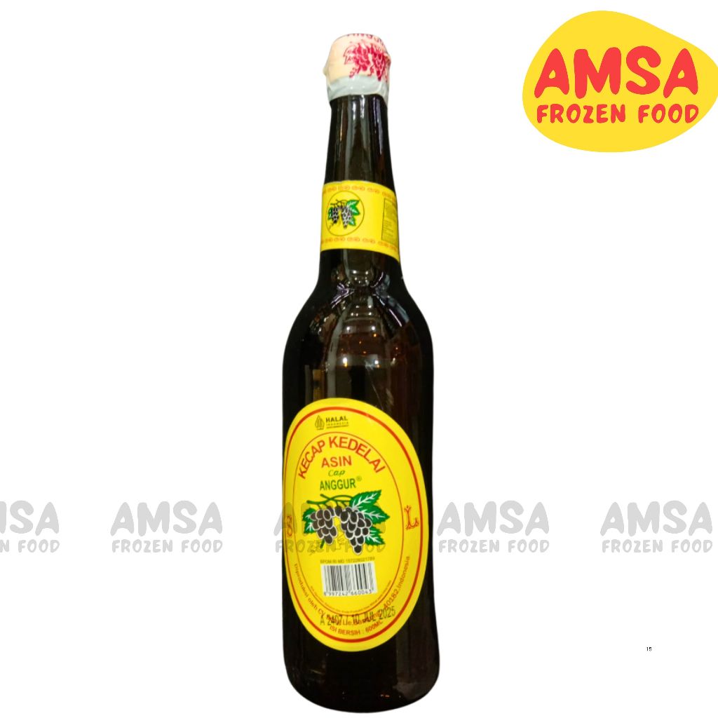 

Anggur Kecap Asin 600 ml / Kecap Asin Cap Anggur (BOTOL KACA)