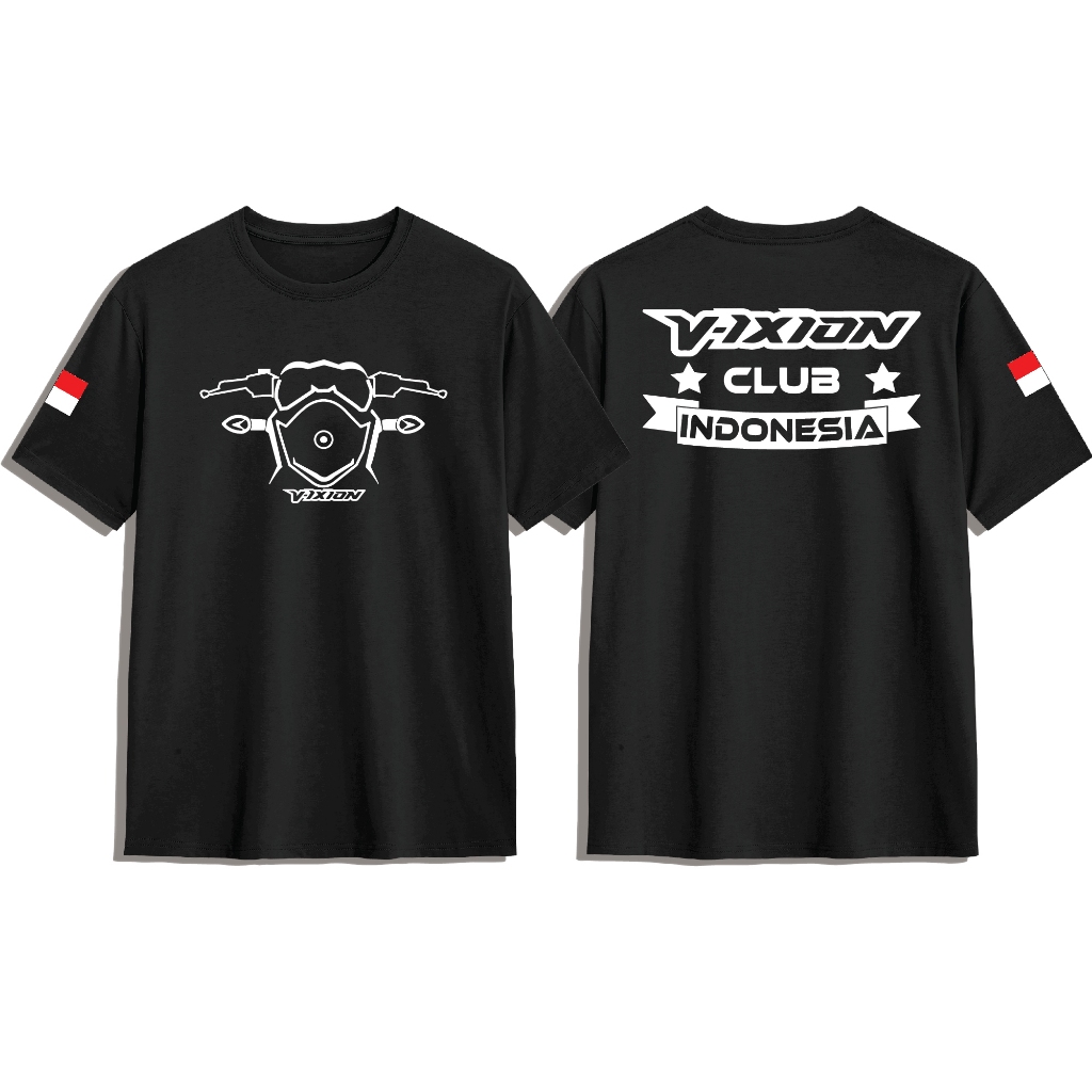 KAOS VIXION 150 OLD CLUB DAN RIDER LENGAN PENDEK//KAOS MOTOR//OTOMOTIF