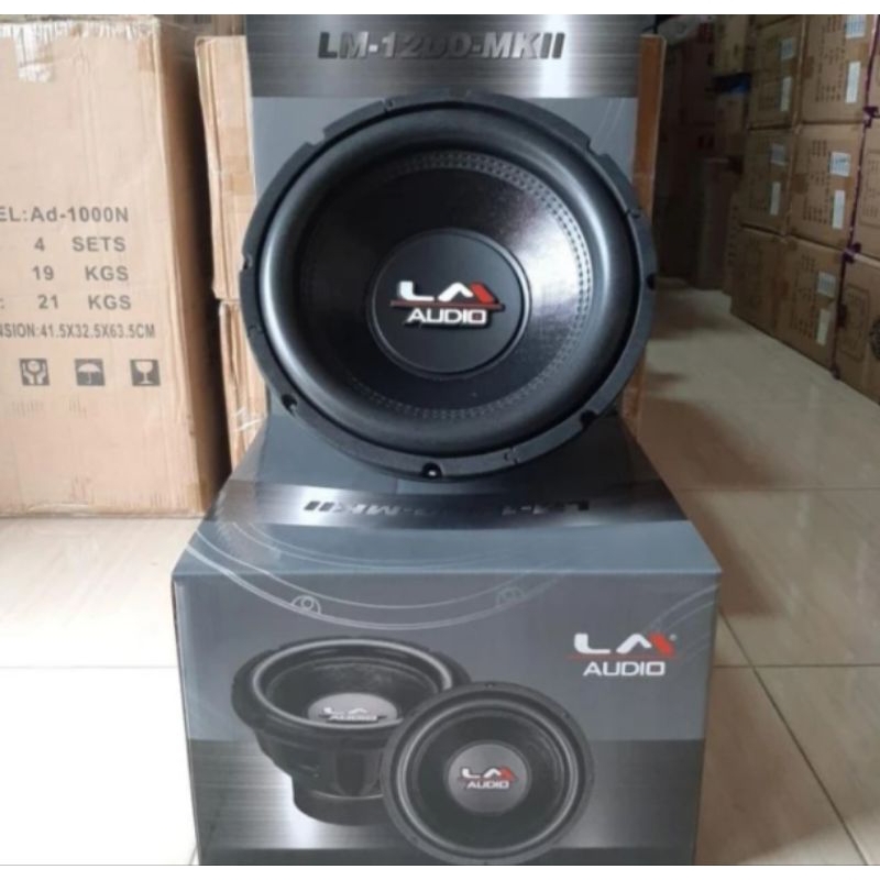 SUBWOOFER 12 INCH LM-12DD-MKII SUBWOOFER UTK SQL ATAU SPL LM AUDIO LM-12DD-MKII DOUBLE MAGNET DAN DO