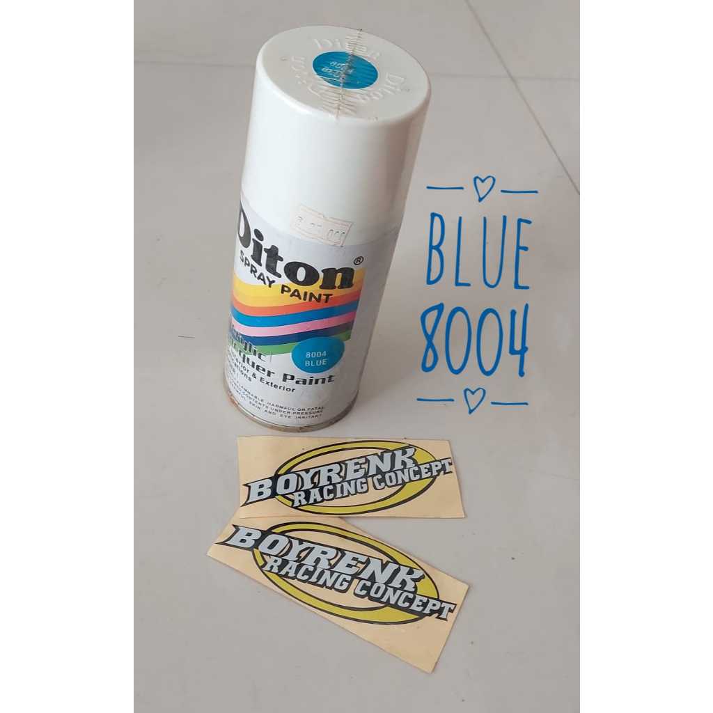 Cat Semprot Diton - Fluorescent Blue 8004*