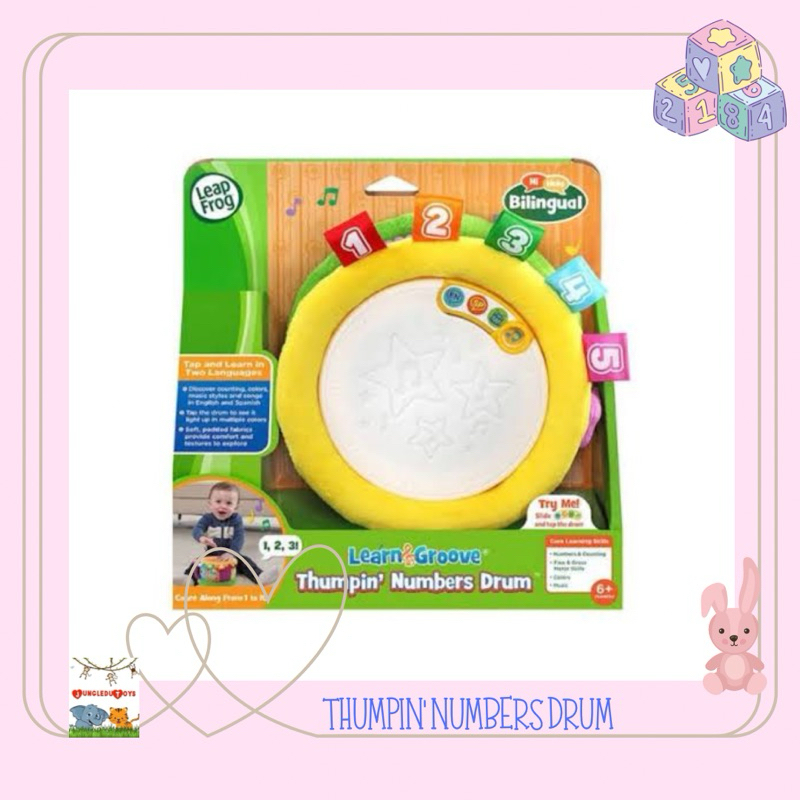 Leapfrog Thumpin Numbers Drum Original Mainan Edukasi Anak