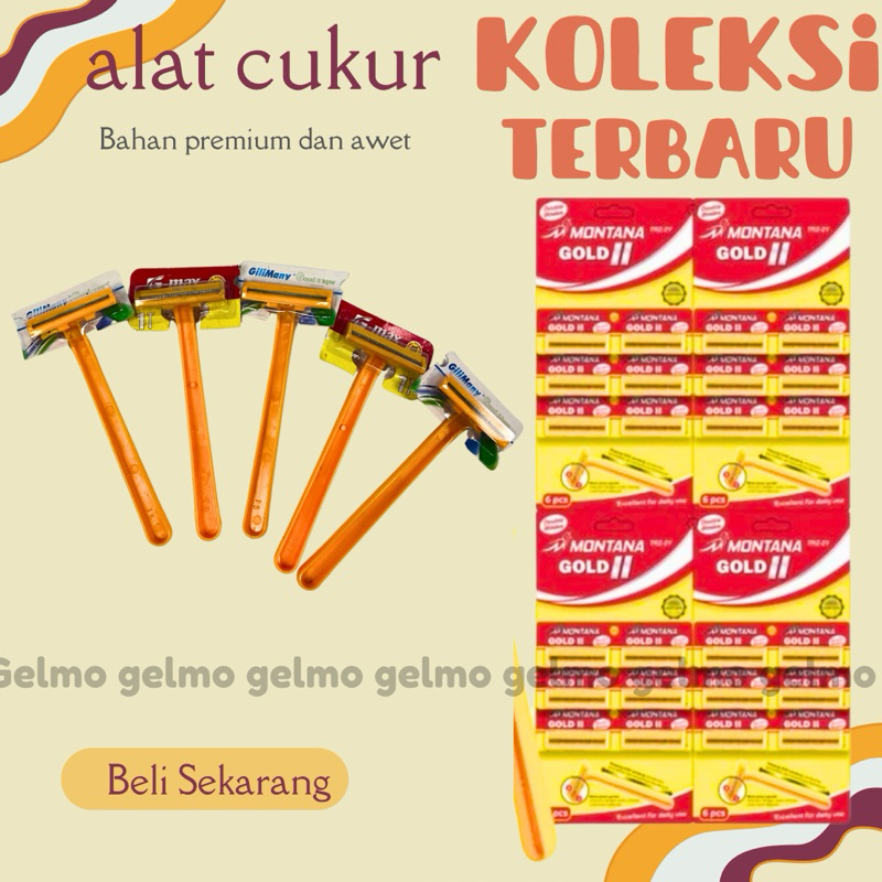 3pc Alat pisau cukur kumis jenggot silet mata pisau 2 anti iritasi goal tajam silet bulu ketiak kaki