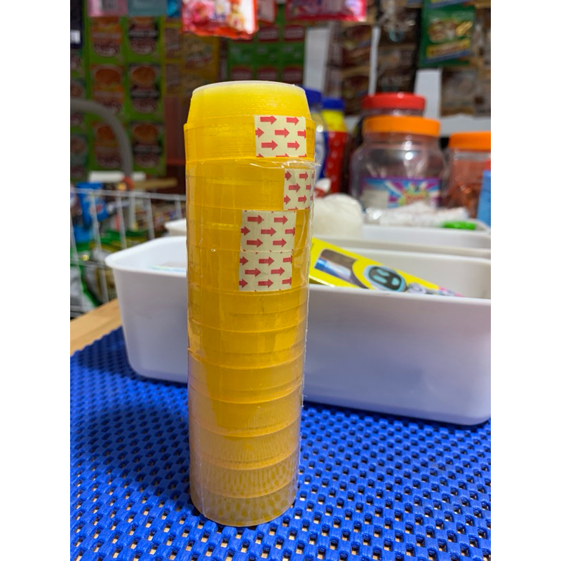 

[Harga Satuan ]Stationery Tape Pita Perekat Selotip 12 Mm x 10 Meter