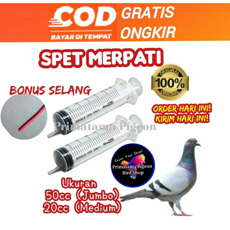 Spet Spuit Lolohan hewan Burung Kucing Anjing Suntikan Lolohan Merpati 50ml