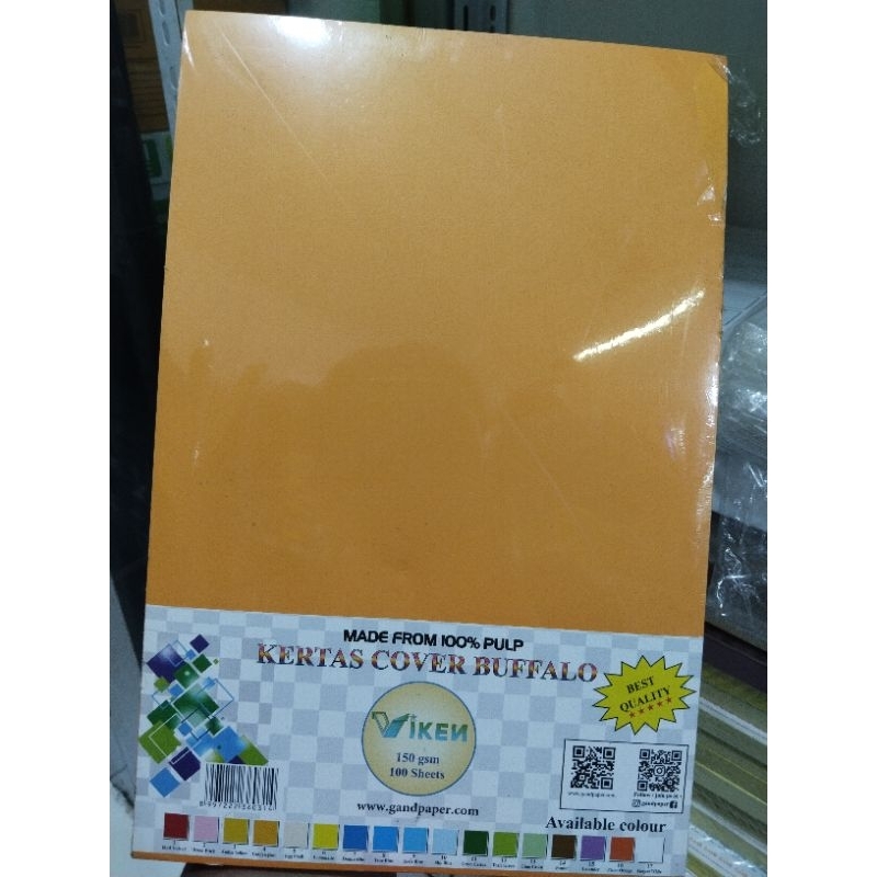 

IK6 Kertas Karton Bufalo Cover jilid F4 1 pack isi 100 lembar