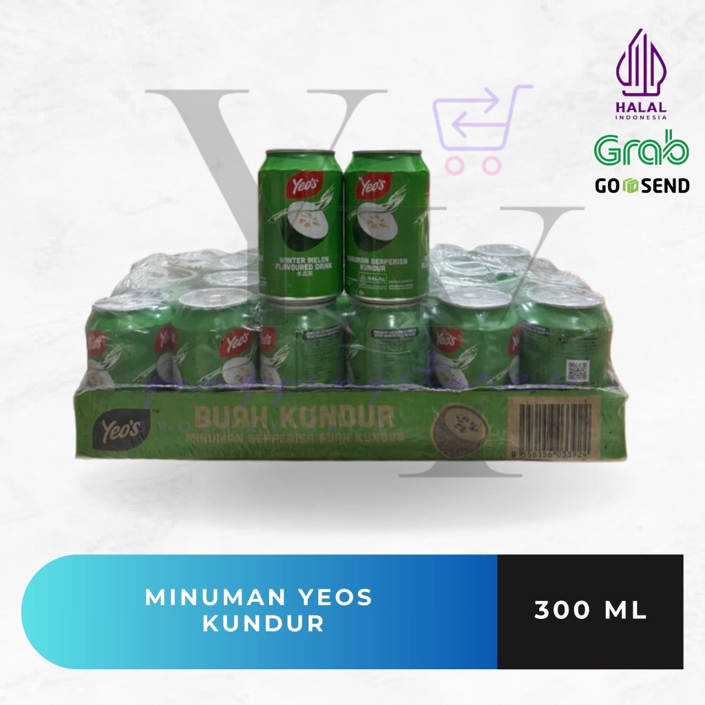 [KALENG] 1 Dus Isi 24 Kaleng Yeos Minuman Kundur / Winter Melon Drink 300 ml