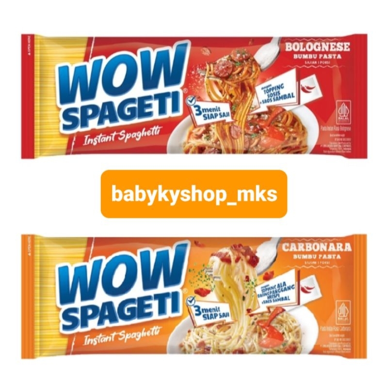 

WOW Spagetti Instan Carbonara/Bolognese