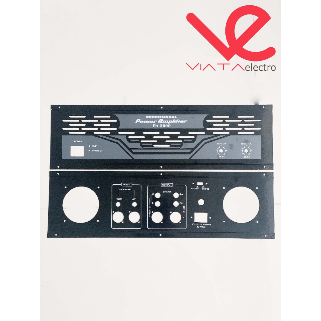 BOX PANEL PA5000 PREMIUM (1SET) PLAT COVER PA 5000 BOX PANEL DEPAN BELAKANG POWER AMPLIFIER ups stab