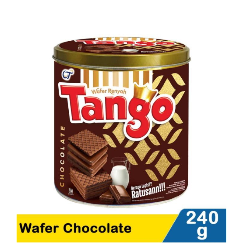 

Tango wafer kaleng coklat 240gr - Tanggo Vanilla - Chocolate - Can