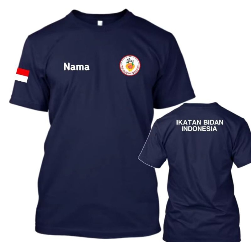 kaos ikatan bidan Indonesia kaos oblong ikatan bidan Indonesia kaos bidan kaos oblong bidan seragam 