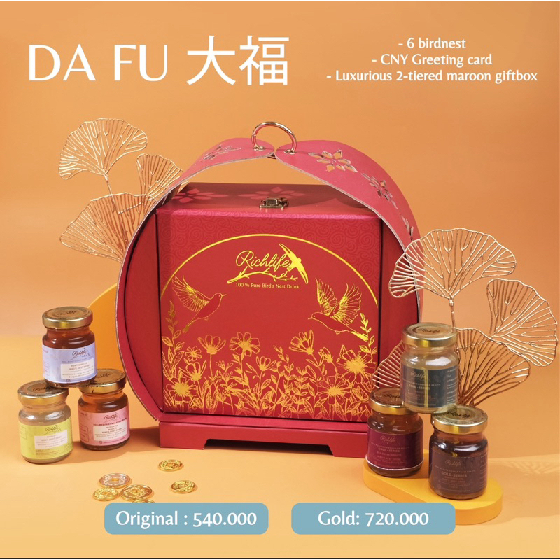 

DAFU-HAMPERS IMLEK SARANG BURUNG WALET-CHINESE NEW YEAR HAMPERS BIRDNEST DRINK- PARSEL CNY-BINGKISAN IMLEK