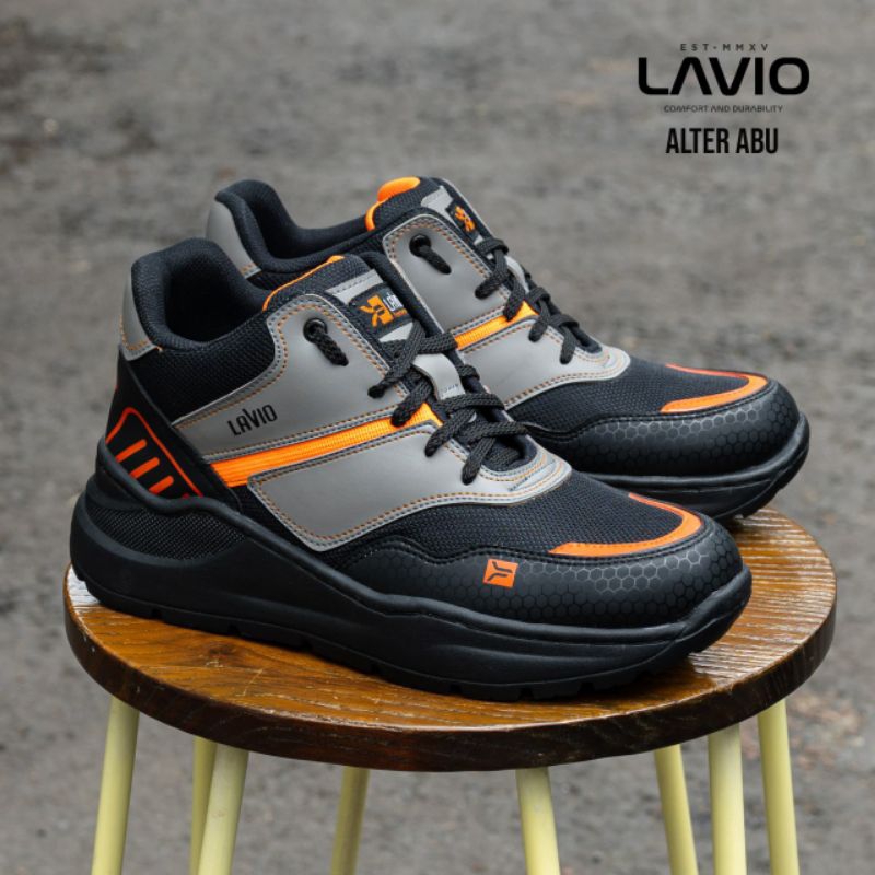 Sepatu Sneakers Safety Shoes Casual Pria Sporty Lavio Elter Ujung Besi