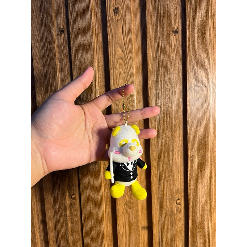 Gantungan kunci/tas boneka Panda jepang AAA school kuning kostum original