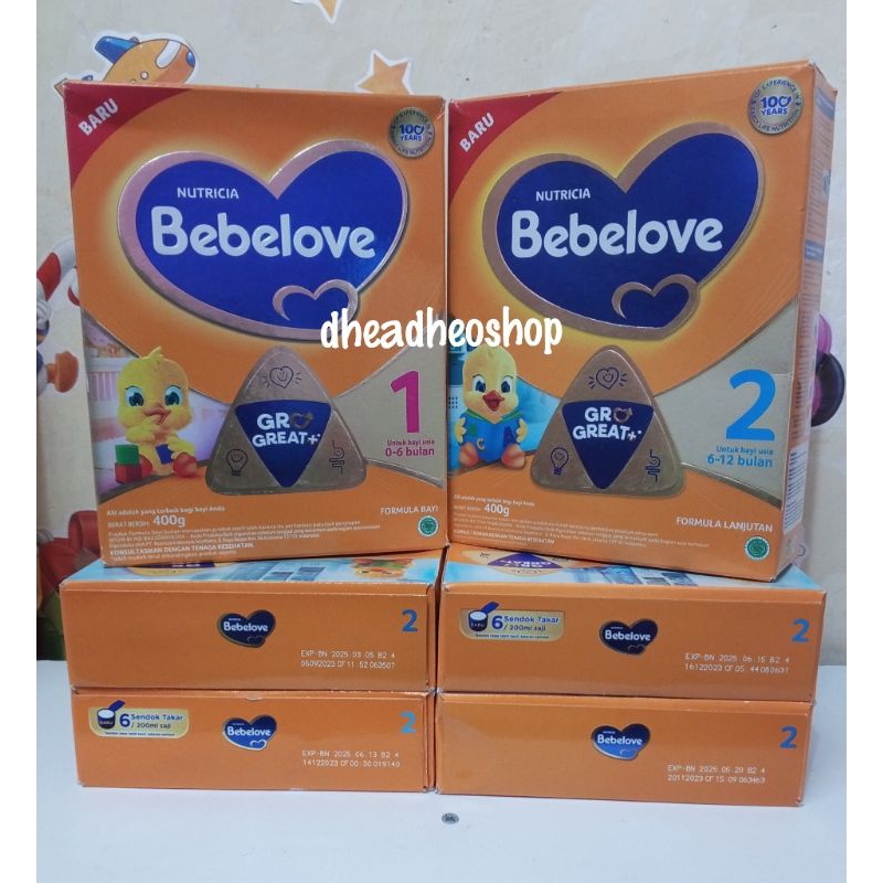 

SUSU NUTRICIA BEBELOVE 1 DAN 2 200gr 400gr