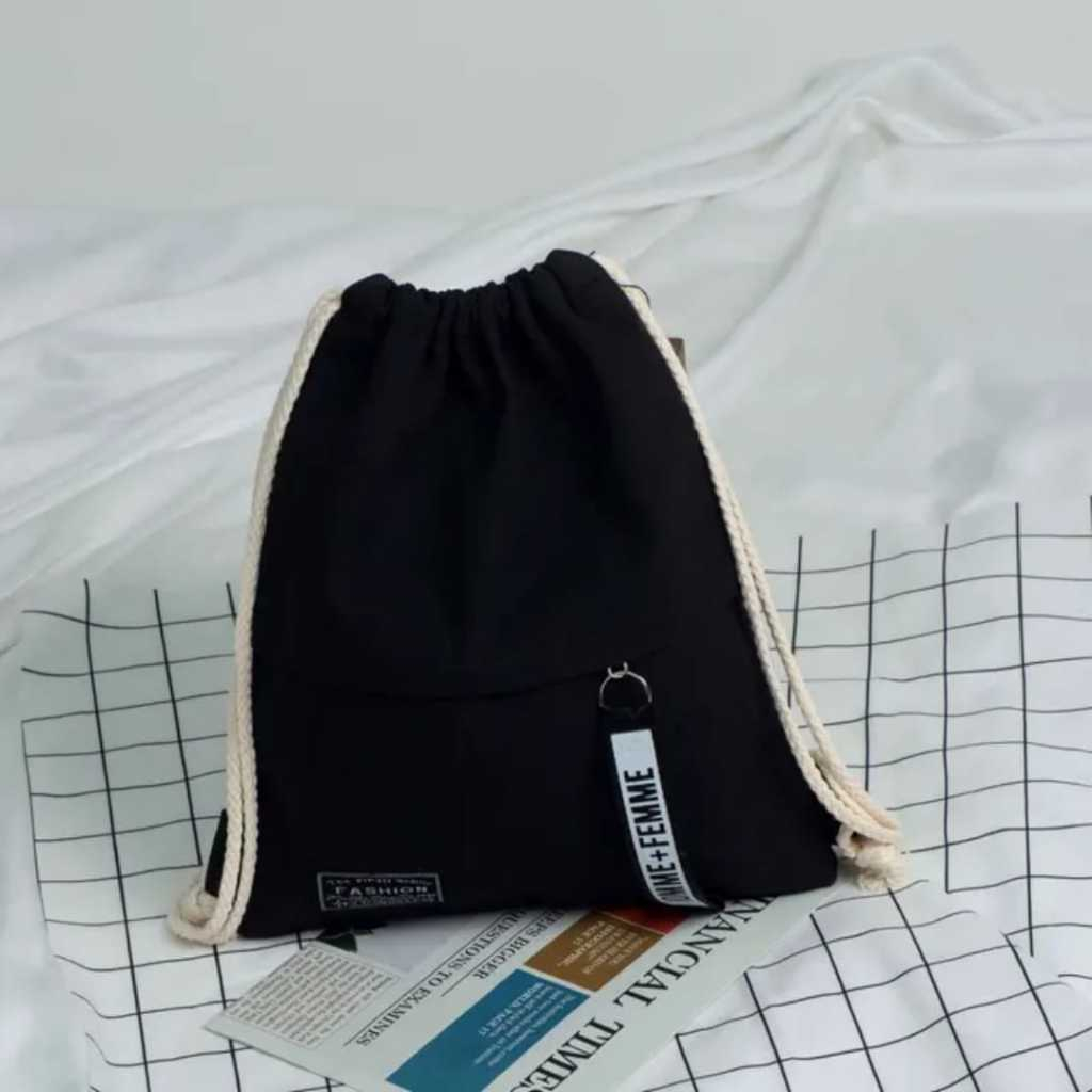 SERUT POLOS tas serut fashion korea Fashion Terbaru Pria Wanita TAS