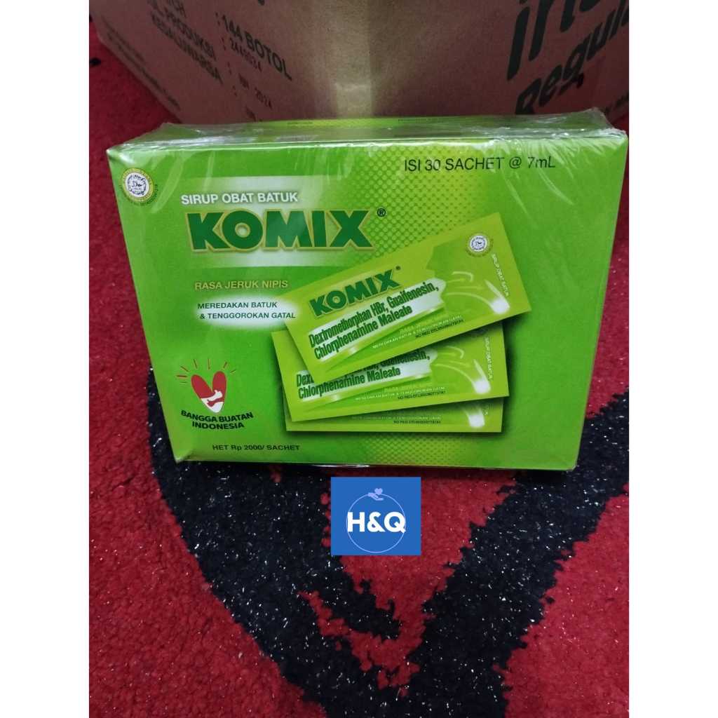 Komix Jeruk Nipis - 1 Box @ 30 Sachet 7 ml