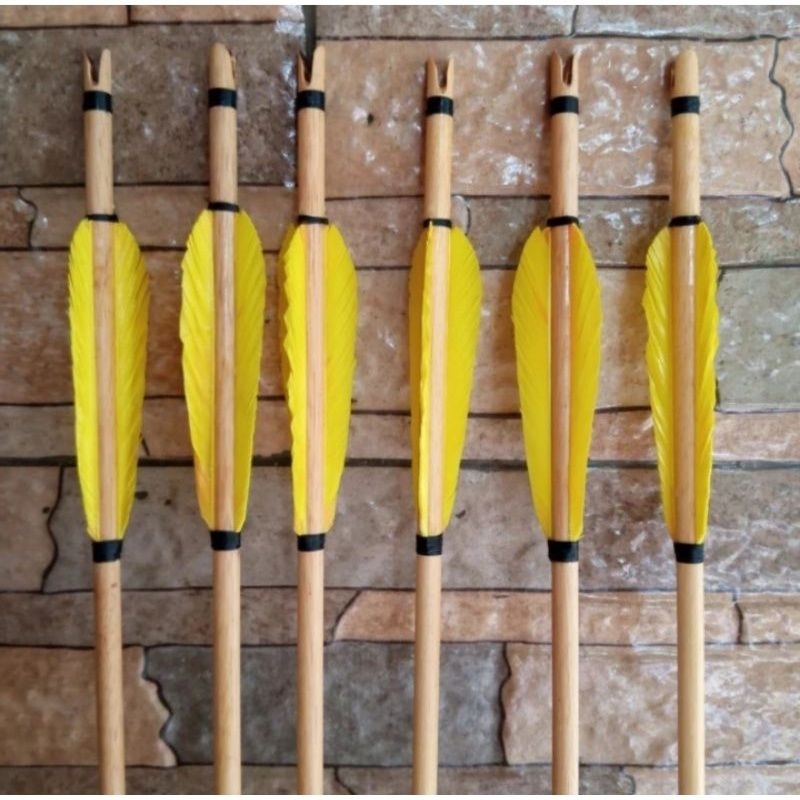 arrow ramin vanes shaft kayu ramin