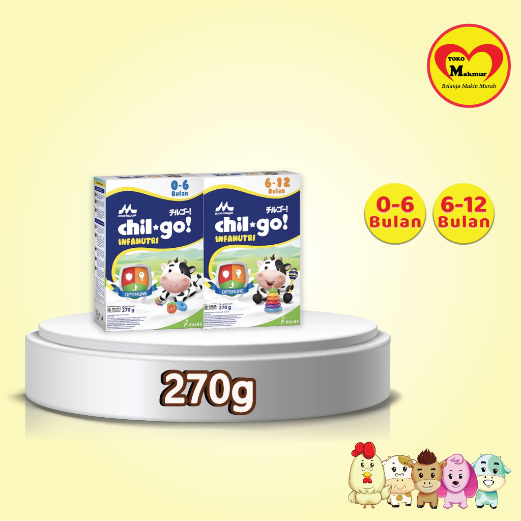 

Chil Go Infanutri Tahap 1 (0-6 Bulan) / Tahap 2 (6-12 Bulan) 270gr / Toko Makmur Gresik