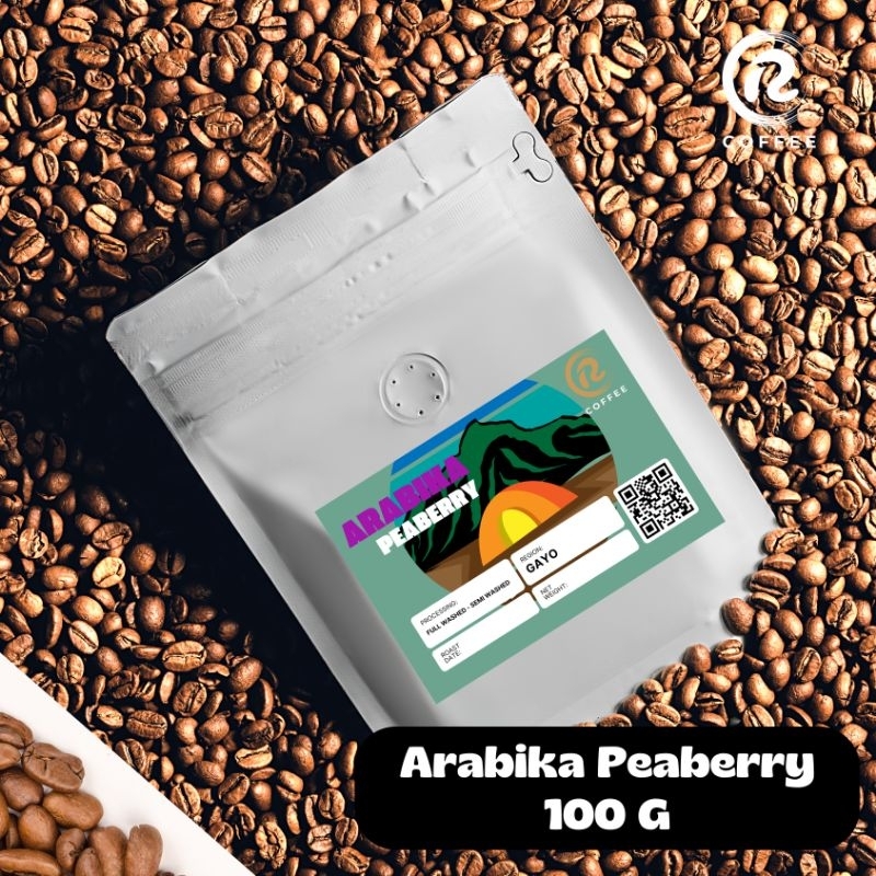 

Kopi Arabika Gayo Peaberry 100 Gram, Roasted Bean/Bubuk Kopi