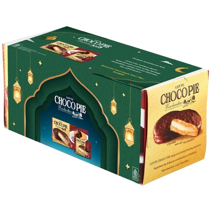 

Lotte Choco Pie Keik Cokelat Isi Marshmallow 12 x 28 g