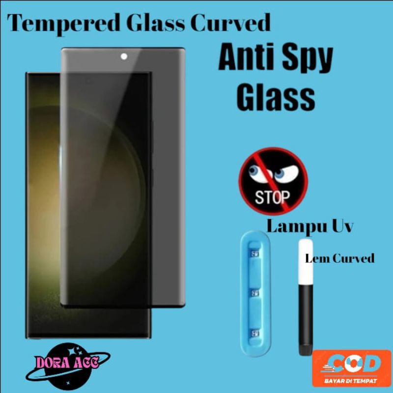 Tempered Glass Curved Nano UV Anti Spy oppo A3 pro find x find x2 find x2pro find x3