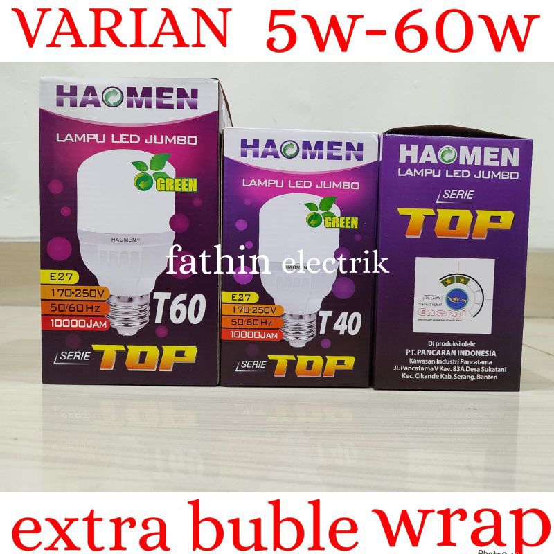 BOHLAM LED / LAMPU LED MURAH HAOMEN 5W-60W