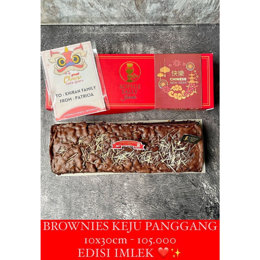

Brownies Keju Panggang - Hampers CNY / Paket Imlek - READY