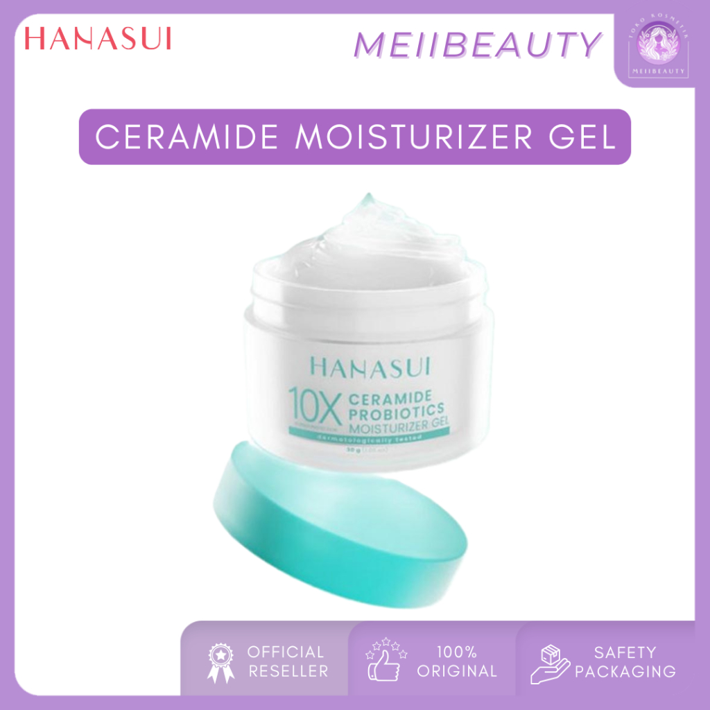 Hanasui Ceramide Probiotics Moisturizer Gel | Moisturizer utk Memperbaiki, Memperkuat Skin Barrier