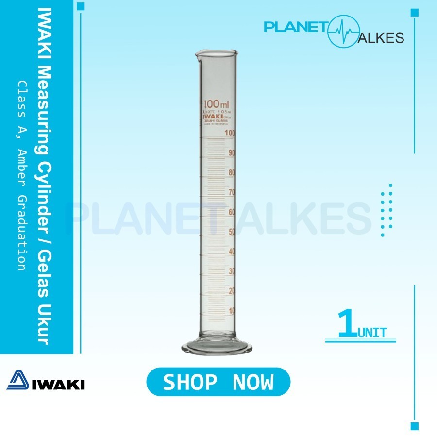 IWAKI 3022-1000N Gelas Ukur Kaca 1L | Measuring Cylinder 1000ml