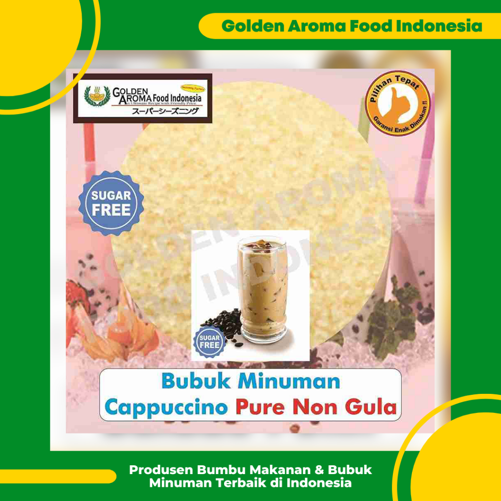 

Bubuk Minuman Cappuccino Pure Non Gula 1 Kg Drinking Powder Tanpa Gula No Sugar Enak Murah GAFI